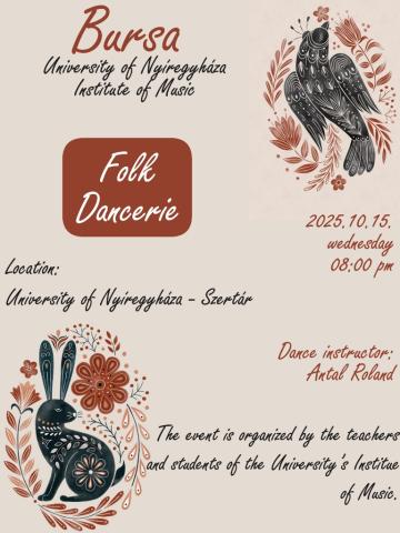 BURSZA Dance House poster for October